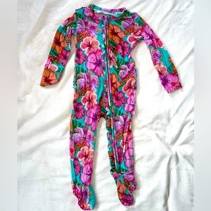 Posh Peanut Keilani Footie Ruffled Zippered One Piece